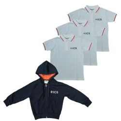 STANDARD PACK - EVERYDAY WEAR 2-14 - 3 SHORT SLEEVE POLO & LIGHT HOODED SWEATSHIRT